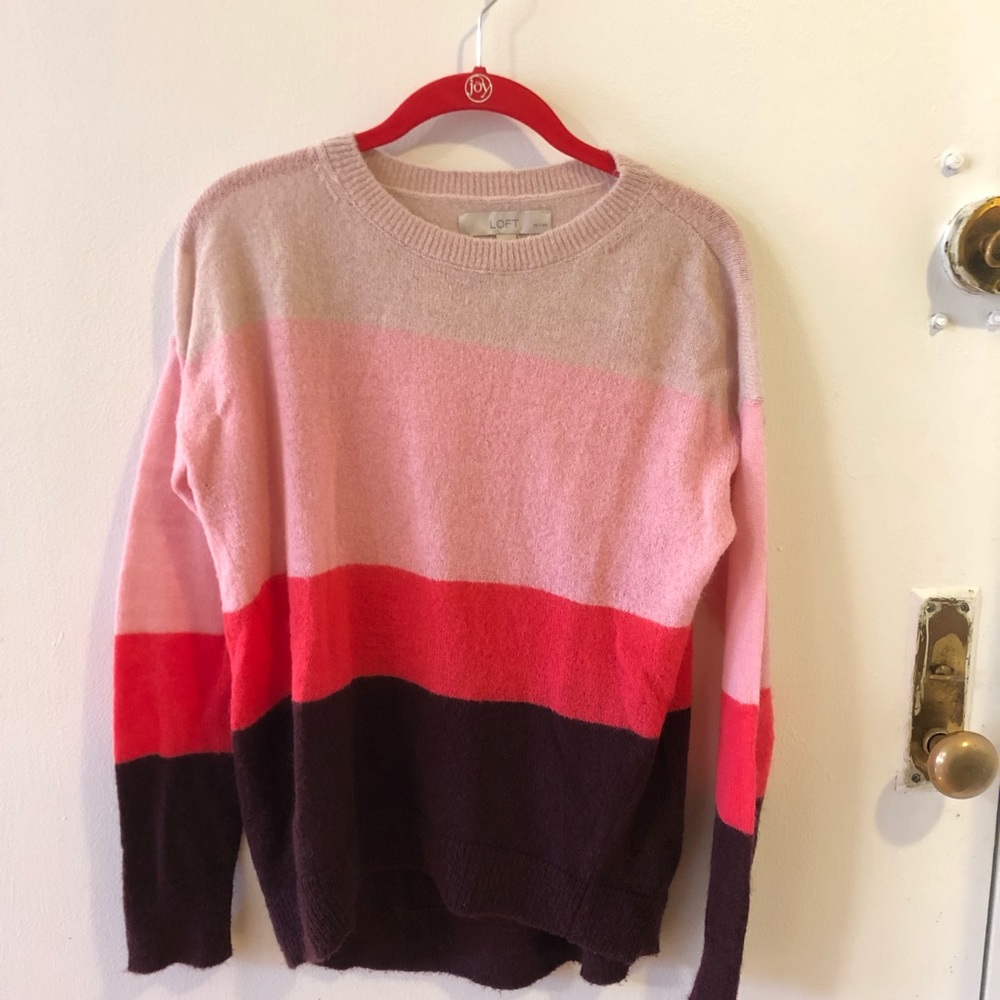 MOVING SALE!! Soft Colorblock Sweater for the LOFT